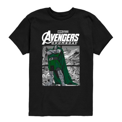 Boys' - Avengers - Doom Comic Panels Short Sleeve Graphic T-Shirt : Target
