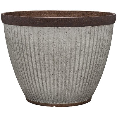 Brilliant Blind faith regain Southern Patio Hdr-046868 20.5 Inch Diameter Rustic Resin Indoor Outdoor  Garden Planter Urn Pot For Flowers, Herbs, And Flowers : Target