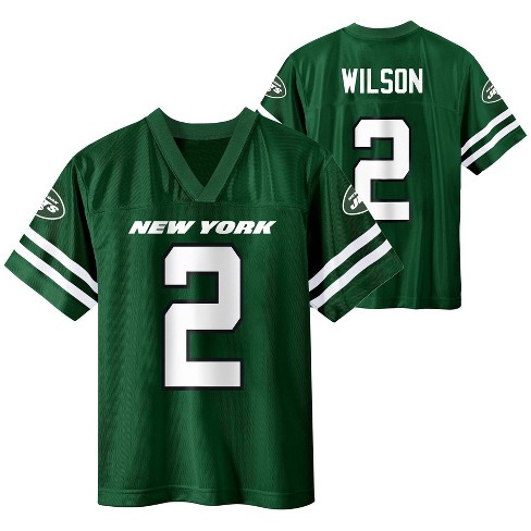 Nfl New York Jets Boys Short Sleeve Zach Wilson Jersey Xl Target