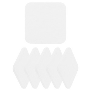 Unique Bargains Diatomite Water Absorbent Coasters Dish Drying Mats 4 x 4 Inch 6 Pcs - 1 of 4
