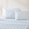 Lush Décor Queen 6pc Botanical Leaf and Floral Sheet Set Blue - 3 of 4