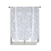 Kate Aurora Country Farmhouse Shabby Chic Floral Lace Tie Up Single Curtain Shade - 2 of 2