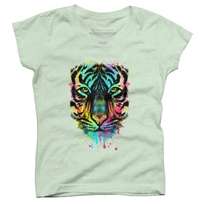 Girl's Design By Humans Hunting For Colors By clingcling T-Shirt - 1 of 3