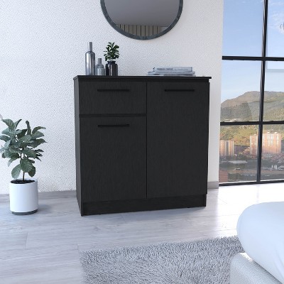 NicBex Modern Wooden Dresser with 3 Spacious Drawers and 1 Door Minimalist Closet Storage for Bedroom, Living Room, Hallway