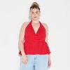 Women's Tiered Halter Babydoll Top - Wild Fable™ - 2 of 3