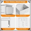 Jojoka 12-Drawer Tall Fabric Dresser with Side Pockets & Hooks, Storage Organizer with Wooden Top for Bedroom, Closet, Entryway - 4 of 4