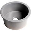 ALFI Gray Matte Round 18 Inches x 18 Inches Undermount / Drop In Fireclay Prep Sink - 4 of 4