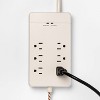 6-Outlet Surge Protector with 6' Extension Cord - heyday™ Stone White - image 3 of 3