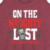 Women's - SpongeBob SquarePants - Plankton Naughty List Graphic Racerback Tank - 2 of 4