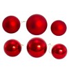 Kurt Adler 60-80MM Shiny and Matte Red Glass Ball Ornaments, 20-Piece Set - 4 of 4