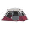 CORE Instant Cabin Durable Quick Setup 11 x 9-Foot 6-Person Outdoor Camping Tent w/Air Vents, Loft, Rainfly, Room Divider, & Carry Bag, Wine (6 Pack) - 2 of 4