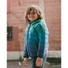 Deux par Deux Boy Quilted Mid-Season Jacket Green and Blue Gradient - 2 of 4