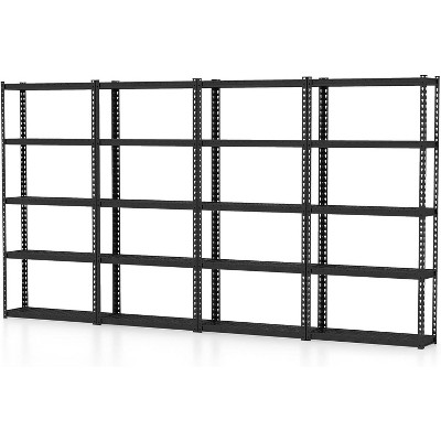 Tangkula 5-Tier Heavy Duty Storage Shelf Storage Utility Rack Shelf w/Anti-tipping Device