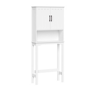 RiverRidge Monroe Over the Toilet Spacesaver Bathroom Medicine Storage Cabinet with Adjustable Shelf - White - 1 of 4