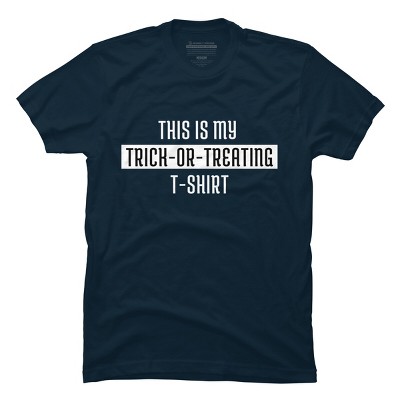Men's Design By Humans Trick Or Treating By beeyou T-Shirt