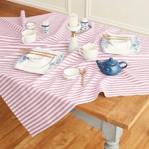 Solino Home Stripe Table Throw, 52 x 52 Inches | Amalfi - 1 of 4