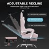 GTPLAYER Fabric Gaming Chair with Footrest and Lumbar Support, Height Adjustable Computer Chair with Headrest - 3 of 4