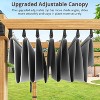 Retractable Aluminum Pergola – 10x10/10x13 Ft Wood-Grain Design, Adjustable Sunshade & Rust-Proof Frame for Patio/Backyard/Garden - 2 of 4
