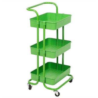 3 Tier Mobile Storage Caddy in Green-Pemberly Row