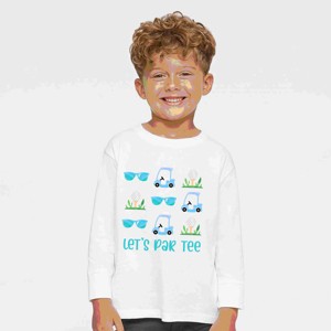 The Juniper Shop Let's Par Tee Sunglasses Toddler Long Sleeve Tee - 1 of 4
