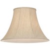 Springcrest Beige Linen Large Bell Lamp Shade 9