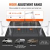 VEVOR Trailer Ladder Rack, 59" Adjustable Roof Rack, 3 Crossbars Van Roof Ladder Rack with Straps, 800 lbs Capacity Steel, White - 4 of 4