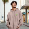 Dalix Alien Embroidery Washed Hoodie Sweatshirt Hoodie Fleece Relaxed Fit Lounge Mens - 4 of 4