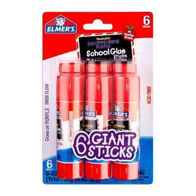 Elmer's Scented Glue Sticks Variety Pack, Includes Disappearing Purple, 12 Count, Size: 12 ct