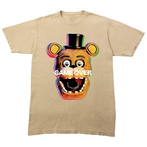 Five Nights At Freddy's Game Over Men's Cradle Pink Crew Neck Short Sleeve T-shirt - 1 of 4