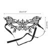 Unique Bargains Lace Half Face Party Mask Black 1 Pc - 2 of 4