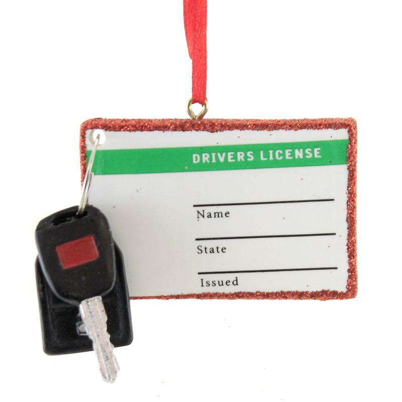 Kurt S. Adler 2.5 Inch Drivers License Diy Personalize 1St Car  Keys Tree Ornaments, 1 of 4