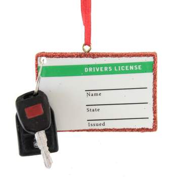 Kurt S. Adler 2.5 Inch Drivers License Diy Personalize 1St Car  Keys Tree Ornaments