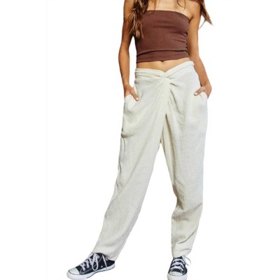 Women's Summer Twist Waist Pants - BUCKETLIST