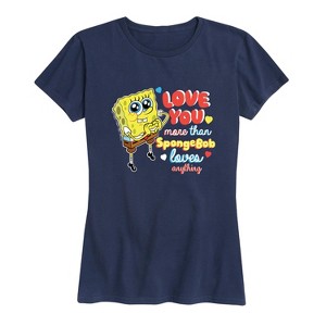 Women's - SpongeBob SquarePants - Valentine's Day Merchandise Short Sleeve Graphic T-Shirt - 1 of 4