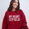 Simply Sage Market Women's Graphic Sweatshirt My Heart Is On The Field - 2 of 4