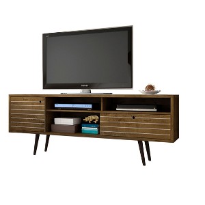 Sapphtopaz Modern TV Stand for TVs Up to 75" with Cabinet&Open Shelves Entertainment Center with Drawer&Splayed Wood Legs for Living Room - 1 of 4