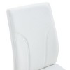 Sapphtopaz Dining Chairs Upholstered PU Leather Chair with C-Shaped Legs and High Backrest Armless Chairs for Dining Room, Kitchen - 3 of 4