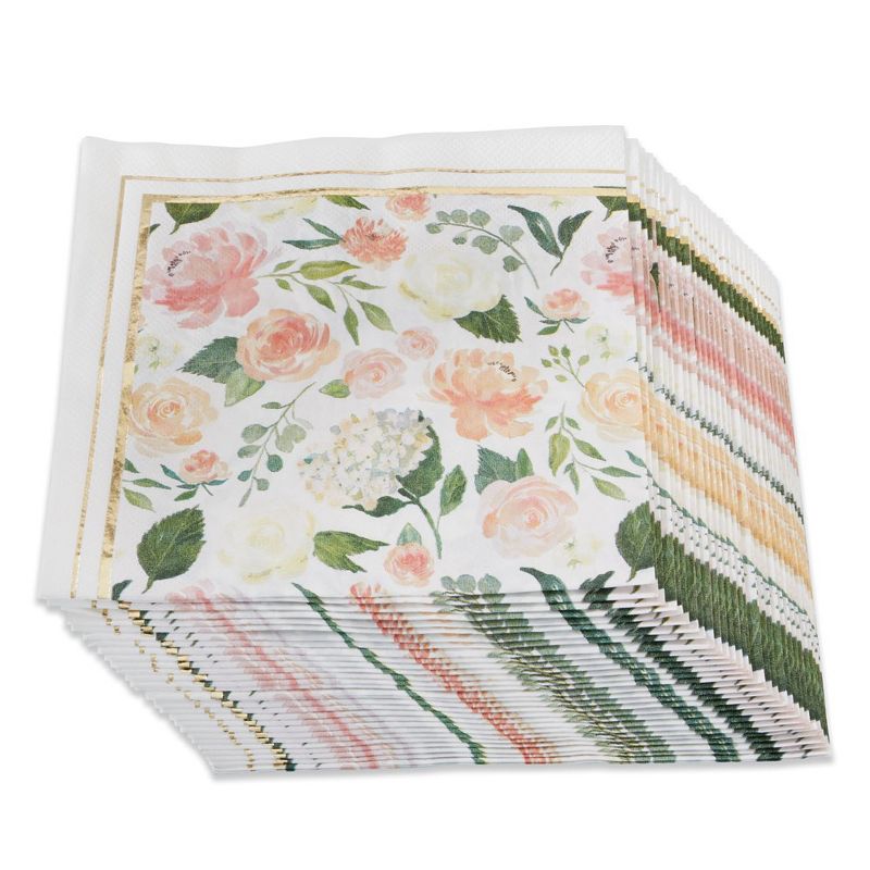 Kate Aspen Floral 2 Ply Paper Napkins (Set of 120) | 28490BR, 1 of 9