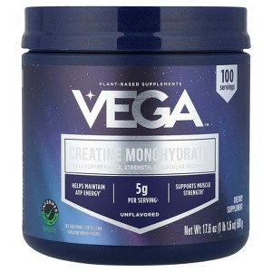 Vega Creatine Monohydrate, Unflavored, 1 lb 1.6 oz (500 g) - 1 of 4