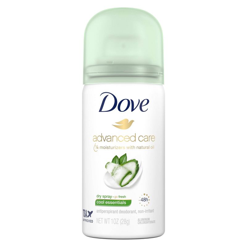 Dove Beauty Cool Essentials Antiperspirant Deodorant Dry Spray - Trial Size - 1oz, 3 of 11