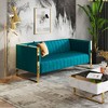 Trillium Velvet 3 Seater Sofa - Manhattan Comfort - image 2 of 4