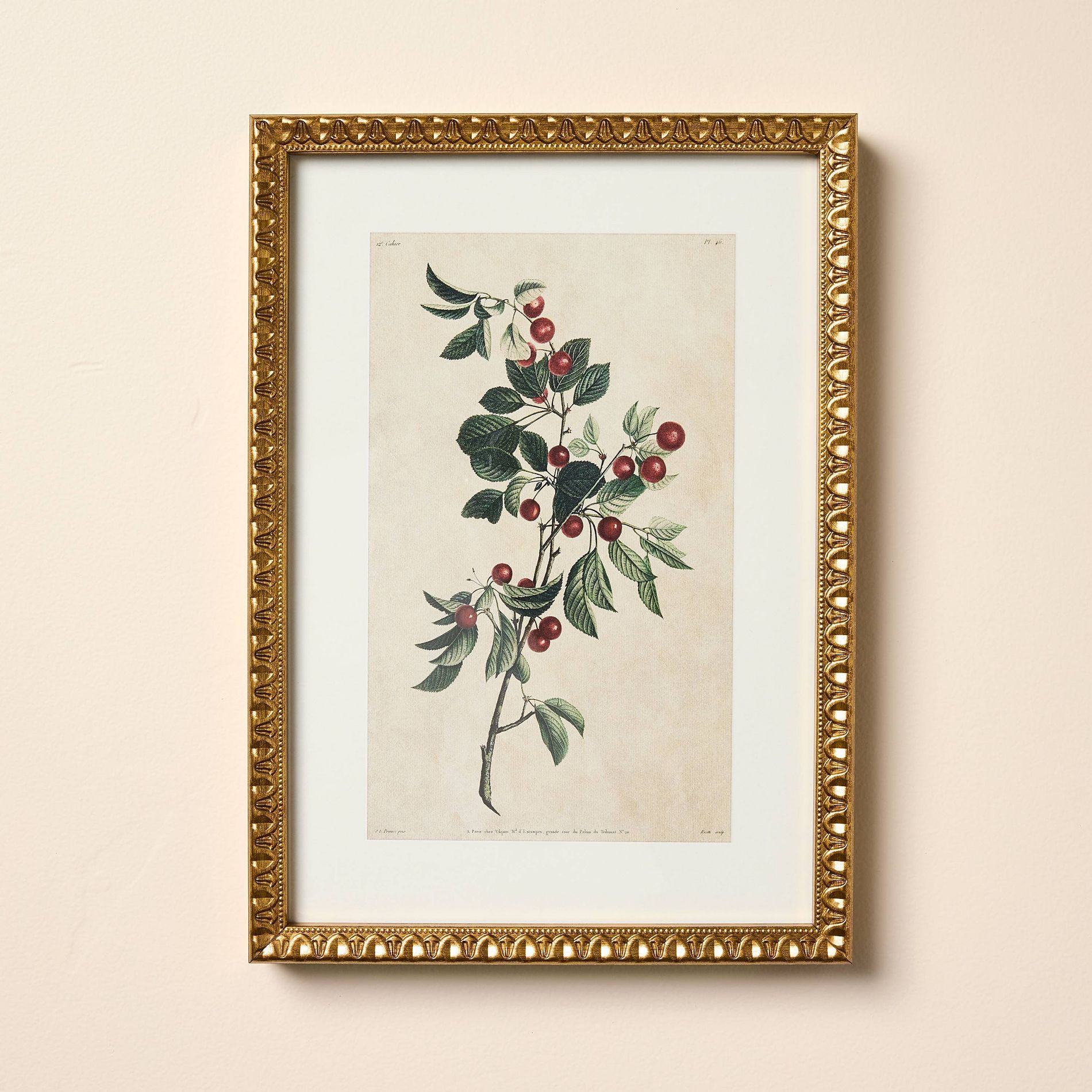 10"x14" Berry Branch Framed Wall Art - Hearth & Hand™ with Magnolia