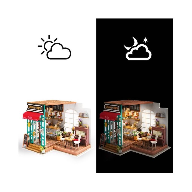  Fat Brain Toys DIY Miniature Model Kit: Simons Coffee Shop FB291-1, 3 of 7