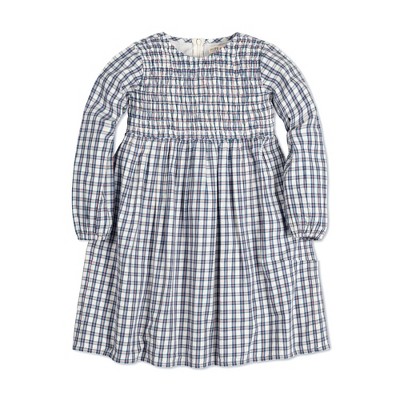 Hope & Henry Girls' Long Sleeve Calvary Twill Smocked Front Dress, Kids ...