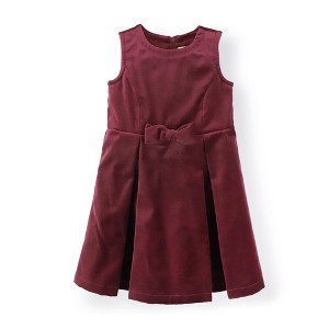 Hope & Henry Girls' Sleeveless Bow Front Jumper, Infant - 1 of 4