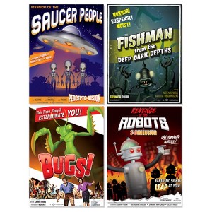 Beistle 50's B-Movie Drive-In Poster Cutouts, 15.25", (8/Pkg) Multicolored - 1 of 2