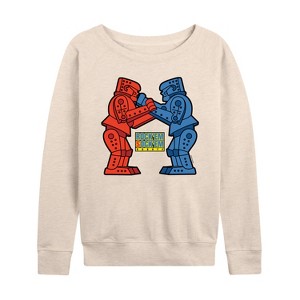 Women's - Rock 'Em Sock 'Em Robots - Rock 'Em Sock 'Em Lightweight French Terry Slouchy - 1 of 4