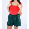 Women's Sparkle Diva Sequin Shorts - entro L - 4 of 4