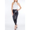 Women's Faux Leather Leggings - OLIVACEOUS - 2 of 2