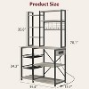 Microwave Stand, with Storage, with Power Output, 7-Tier Kitchen Bakers Racks, with Hook, Baker Rack for Kitchen, Dining Room, Bakery - 2 of 4